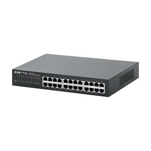 Image of Eaton Tripp Lite Series 24 Port Switch Unmanaged Gigabit Ethernet, Metal Enclosure, Plug-and-Play, Ethernet Splitter, Auto-Negotiable, Desktop and 1U Rack Mount Switch, 3-Year Warranty (NG24-1)