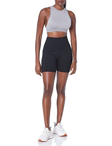 Core 10 Women's All Day Comfort Slim-Fit High-Waist Booty Yoga Short, Black, Small #TOP3