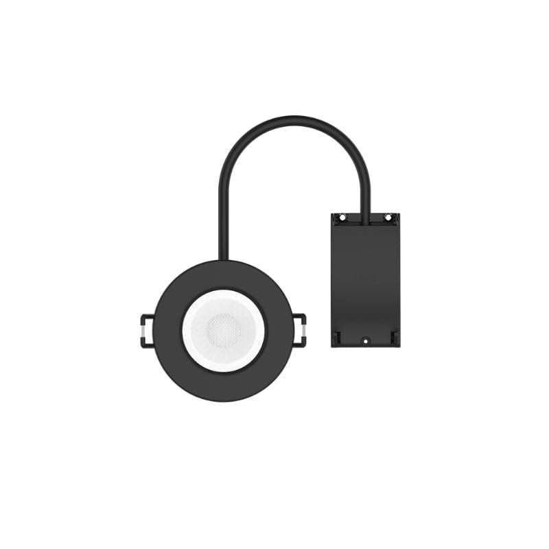 Spot LED étanche encastrable Dimmable CCT 6W Noir IP65 - Pack de 10
