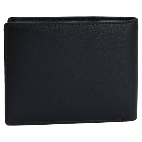 Mancini Sonoma Black RFID Secure Left Wing Wallet, Black, 6800154-BK2