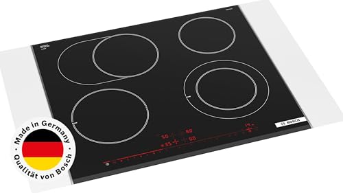 Bosch PKN675DP1D Serie 8 Elektrokochfeld (autark), 60 cm, Made in Germany, DirectSelect Premium, PowerBoost, Bräterzone, effizientes Kochen mit Energieverbrauchs-Anzeige, ReStart, Schwarz – Bild 4