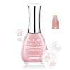 SAVILAND Nail Strengthener: Sheer Pink Natural Concealer Foundation Polish Air Dry Nail Growth for Damaged Nails Repair Weak & Thin Nails Nail Care with Castor Oil & Vitamin E 15ml Women Gift