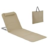 Linxor   Matelas, transat, Tapis de Plage avec Dossier inclinable et Sac de Transport   Plusieurs Coloris Disponibles