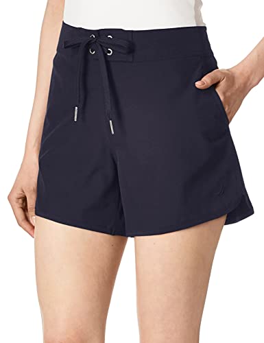 Nautica Women's Board Shorts 4.5” Inseam – Quick-Dry Swim Shorts with UPF Protection, Surf, Pool & Beach Wear, Bikini Cover-Up, Deep Sea, X-Large - image 2
