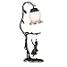 Meyda Tiffany 12043 19" H Girl on Swing with Rose Shade