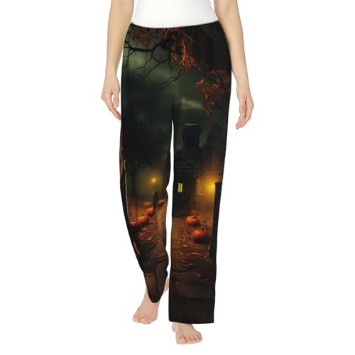 Pantalon de pyjama femme Halloween respirant pour soirées cocooning et nuits douces d'octobre