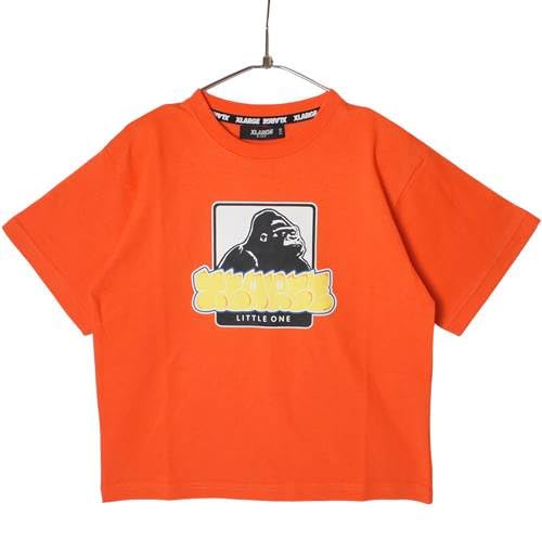 XLARGE パープル Tシャツ ゴリラ　スプレー　古着男女　ストリート XLARGE エクストララージ RHINE STONE SLANTED OG S/S TEE 半袖