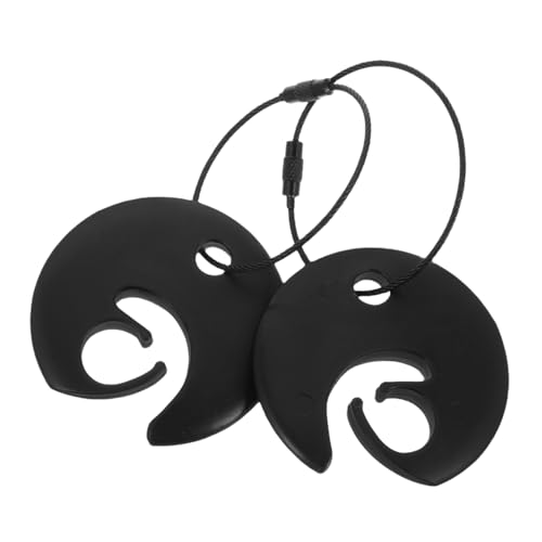 Totority 2pcs Buttons Wire Cable Portable Flying Disc Holder for Sport Activities