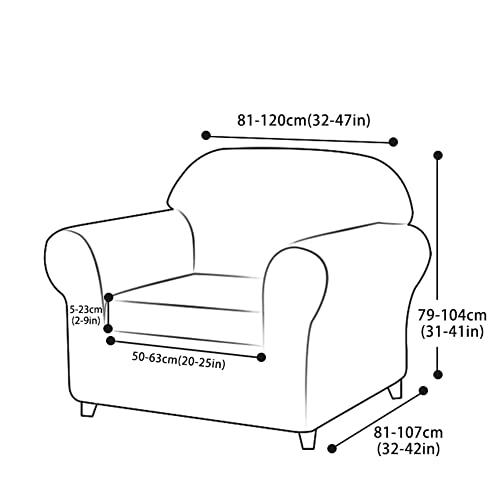 Housse de coussin extensible anti glisse jacquard 2 places W - 6