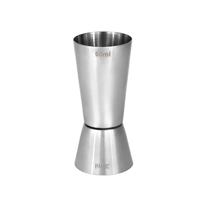 Image of Stainless Steel Tall Peg Jigger Shot Glass Set | Double Side Drink Measuring Bar Tool(15-30ml, 20-40ml, 25-50ml, 30-60ml) | Set of 4 Bar Jiggers for Cocktails
