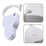 Body Tape Measure, Automatic Retractable Tape Measure, Portable Measuring Tape, Arm Chest, Waist Measurement Tape, Plan Tape Measure.(White)