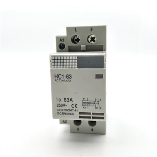 Contacteur AC domestique 63A bipolaire 220V pour l'automatisation de tableau rail DIN