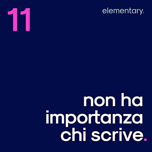 Non ha importanza chi scrive