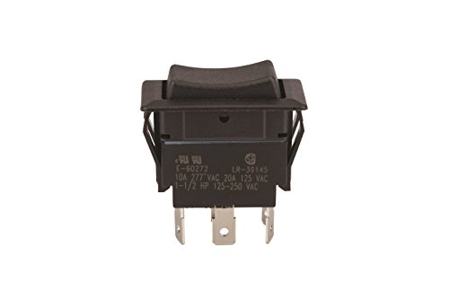 image for NSI 77060RQ Rocker Switch, On Off-On Circuit Function, DPDT, 20/10 amp