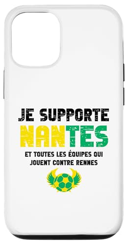 Coque pour iPhone 14 Nantais Cadeau Supporter Nantes Foot Football Nantaise