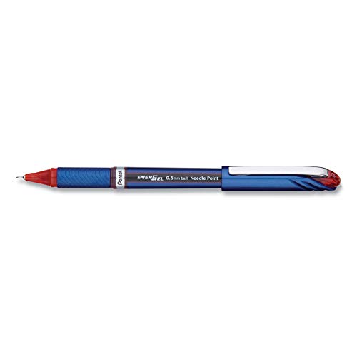 Bolígrafo Pentel EnerGel gel rojo punta fina miniatura 1