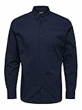 SELECTED HOMME 16073122 SLHSLIMMICHIGAN Shirt LS B NOOS, 178814NAVY Blazer, XL