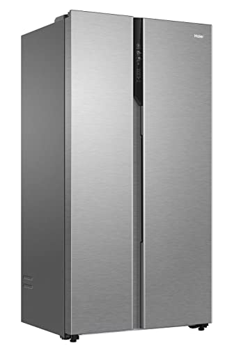 Image of Haier 596 L, 3 Star, 100% Convertible Fridge Space, Expert Inverter, Frost Free Side by Side Refrigerator, (HES-690SS-P, Silver Shiny)