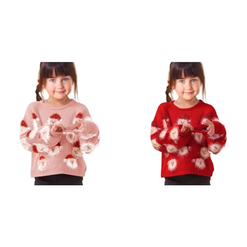 Girl Christmas Sweater Funny Santa Funny Xmas Holiday Party Knitted Pullover Hoodies Girl