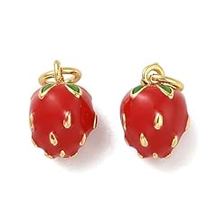 Red Strawberry Charms_10 pcs