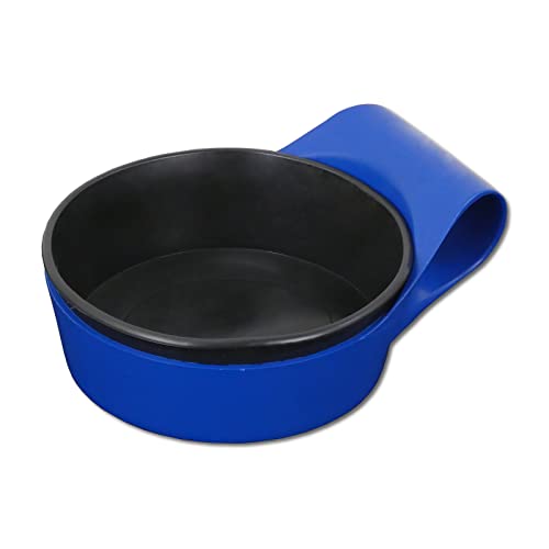 DEWEPRO Gipsbecher - Anrührbecher - Anrührschale - 2-tlg. mit Tragehalterung aus stabilem Kunststoff - Inhalt: ca. 0,5l - Höhe: 45mm - ø=145mm