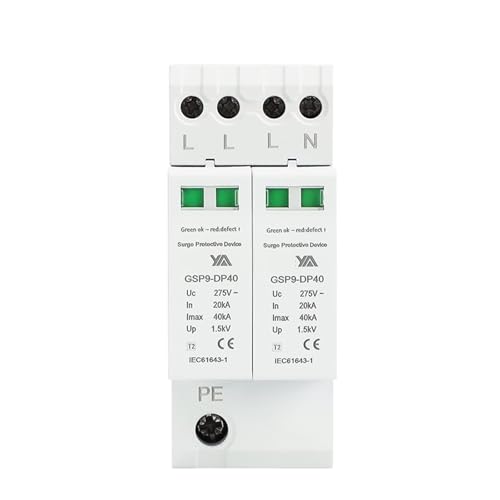 Protection contre la foudre 40KA avec le parafoudre AC SPD 3P+N GSP9-DP40 275V 36mm