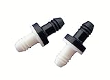 YEHAM 2pc 3/8 inch 10mm Fuel Non Return One Way Check Valve For Fuel Gas Liquid Air