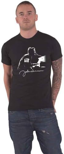 Official John Lennon 'People For Peace' T-Shirt - Black Cotton Tee For Men, Unisex Sizing