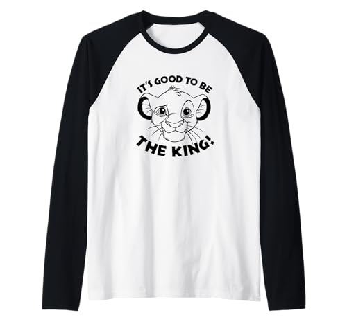T-shirt Simba Disney Lion King Raglan pour Journée d'École et Loisirs