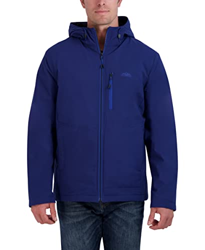 Image of HFX Men's Water Resistant Softshell Jacket Long Sleeve Zip Up Sherpa Lined Hooded Coat