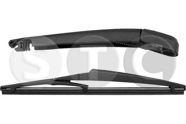 STC Limpiaparabrisas trasero T468171 posterior Escobilla con cuchilla flexible incorporada 275mm Compatible con KIA RIO III UB, TOYOTA COROLLA Verso ZER, ZZE12, R1, HYUNDAI Kona OS