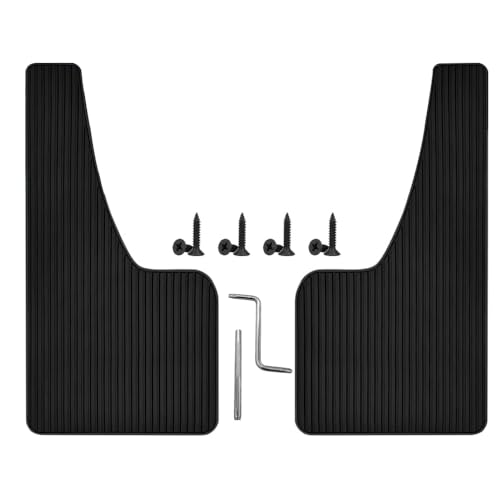 Pare-boues universels 2 pièces bavettes de protection auto avant arrière noir