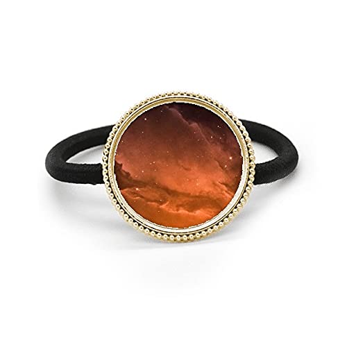 Tocado de pelo nubes rojas y cielo estrellado para realzar tu peinado de noche o diario
