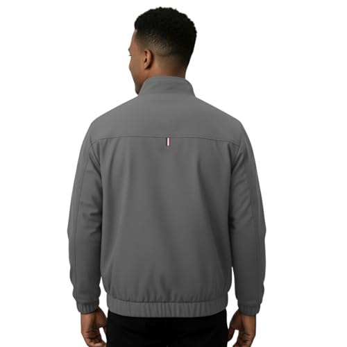 Image of NINQ Winter Jacket - Windproof Poca Cloth with Fur, Zipped mandarin Collar, 2 Front Pockets & Side Arm Pocket, Casual & Sportswear jackets for men