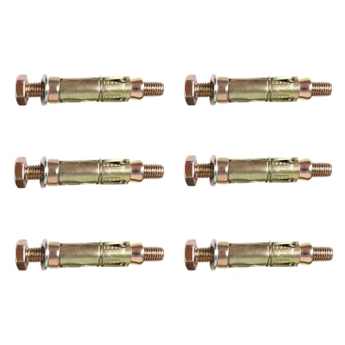 DAIRYCOF 6PCS Heavy Duty Anchor Bolts M12×90mm-Expansion Concrete Screws for Masonry Brick Wall Fixings