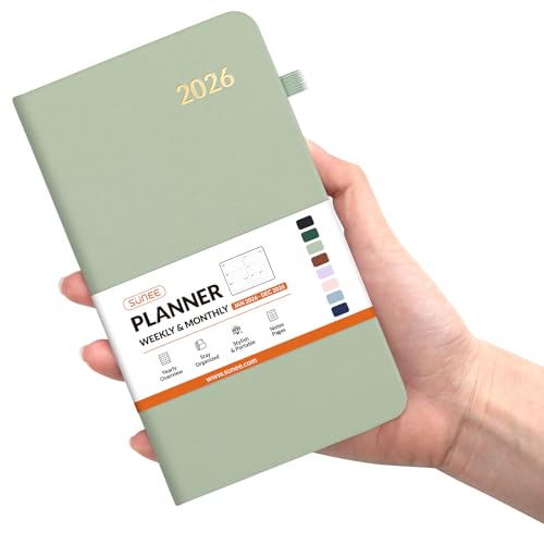 SUNEE 2026 Pocket Weekly Planner for Purse 3.5