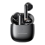True Wireless Earbuds Bluetooth 5.3 with Microphone for Working Out Noise Canceling Blue Tooth Ear Buds Deep Bass TWS Wireless Earphones with Charging Case in Ear Headphone for iPhone Android Black