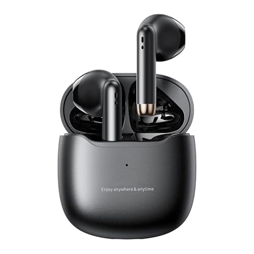 Lunga durata di riproduzione di 25 ore: gli auricolari wireless possono essere ascoltati per 5 ore alla volta quando sono completamente cariche e 25 ore di durata della batteria con la custodia di ricarica, in grado di soddisfare le esigenze di ascolto tutto il giorno.