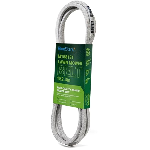 Image of BlueStars M154296 M158131 Mower Deck Belt | Aramid Cord | 152.3 inch x 0.5 inch
