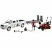 Kubota 1/18 Pickup Truck and Trailer w Mower, Figure & Accessories by New Ray