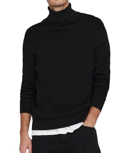 ONLY & SONS Herren Onsphil Reg 12 Struc Roll Neck Knit Noos Pullover,...