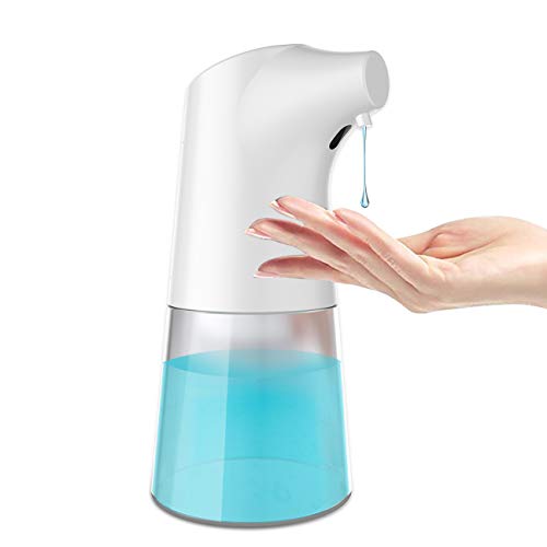 Nicfaky Automatic Dispenser, 350Ml Pressless Soap Dispenser with Infrared Motion Sensor for Bathroom
