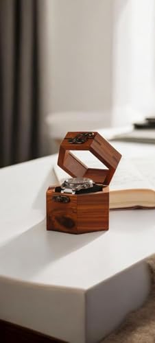 Image of wooden Organiser Handmade in Wooden Watch Stand for Watch wood box Size (4x4x3) in sheesham wood