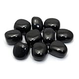 CrystalAge Piedra de ónix negro (20-25 mm), paquete de 5