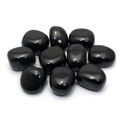 Crystalage Black Onyx Tumble Stone (20-25Mm) - Single Stone