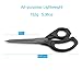 LIVINGO 9.5” Sharp Fabric Scissors, All Purpose Heavy Duty Titanium Coated Premium Forged Stainless Steel Tailor Dressmaking Sewing Shears Comfort for Cutting Leather, Crafting Home Office Use, Black