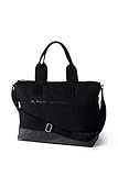 Lands' End Print Canvas Weekender Black One Size