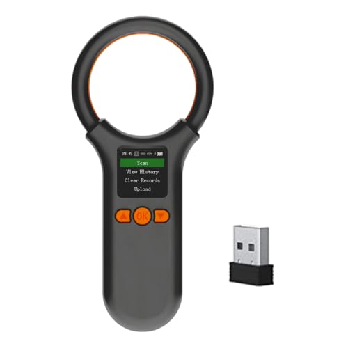 Lettore di Microchip ID Scanner per per Animali Domestici ID RFID EMID di Chip Portatile per BT+USB+2.4G Connect Supporto 500 Informazioni Funzione di