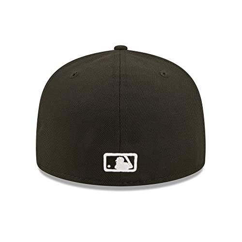 New Era MLB 59FIFTY Team Color Authentic Collection Fitted On Field Game Cap Hat (as1, Numeric, Numeric_7_and_1_Eighth, Los Angeles Dodgers Black)