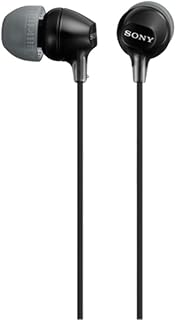Sony MDREX15LP in-Ear Earbud Headphones, Black, Model Number: MDREX15LP/B